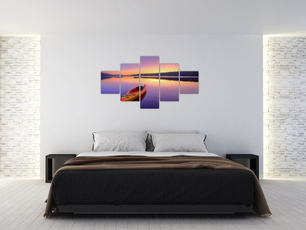 Obraz - Kajak na jezeře (125x70 cm)