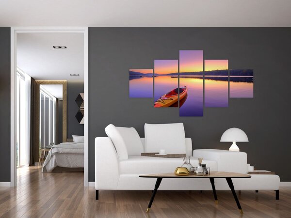 Obraz - Kajak na jezeře (125x70 cm)