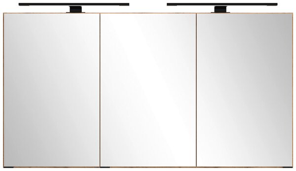 ZRCADLOVÁ SKŘÍŇKA, dub wotan, 120/64/20 cm Held - Zrcadlové skříňky, Online Only