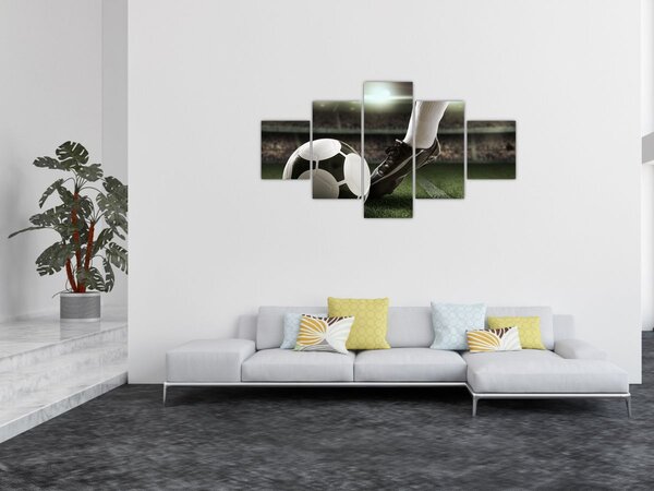Obraz - Fotbalový míč (125x70 cm)