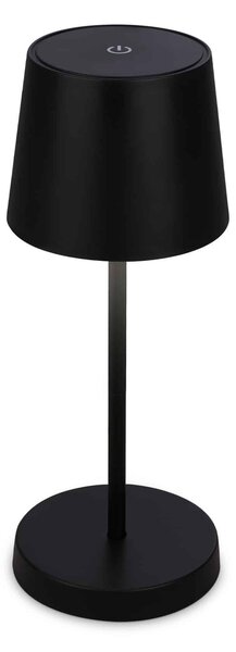 BRILONER LED nabíjecí stolní lampa 26 cm 2,6W 150lm černá IP44 BRILO 7423015