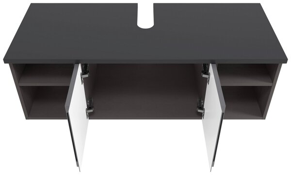 SKŘÍŇKA POD UMYVADLO, barvy grafitu, 120/41/47 cm Held - Koupelnové série, Online Only