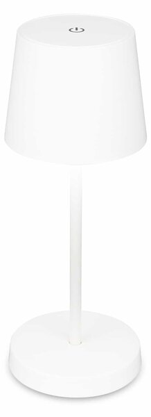 BRILONER LED nabíjecí stolní lampa 26 cm 2,6W 150lm bílé IP44 BRILO 7423016