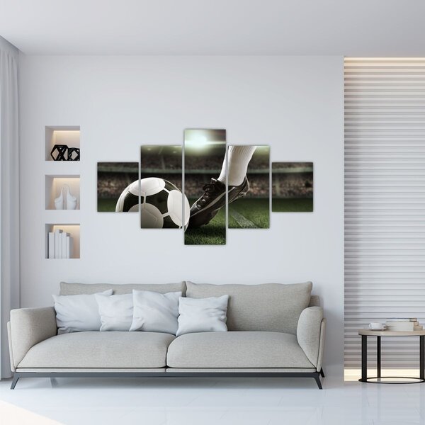 Obraz - Fotbalový míč (125x70 cm)