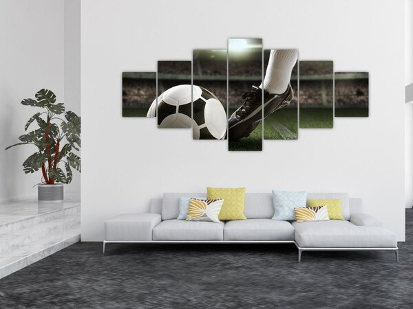 Obraz - Fotbalový míč (210x100 cm)