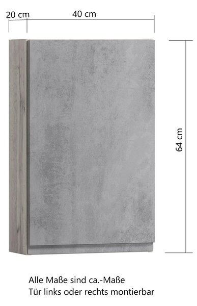 ZÁVĚSNÁ SKŘÍŇKA, 40/64/20 cm Held - Závěsné skříňky, Online Only