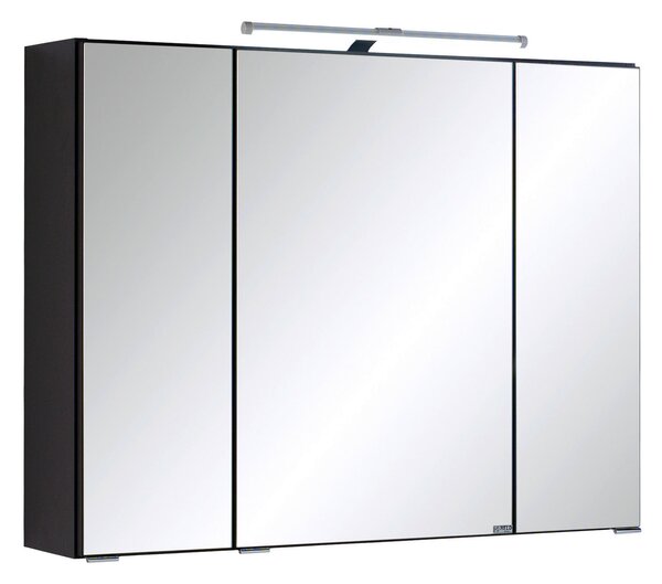 ZRCADLOVÁ SKŘÍŇKA, barvy grafitu, 80/64/20 cm Held - Koupelnové série, Online Only