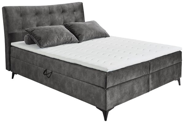 AMERICKÁ POSTEL, 180/200 cm, antracitová MID.YOU - Postele s úložným prostorem, Online Only