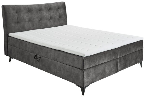 AMERICKÁ POSTEL, 180/200 cm, antracitová MID.YOU - Postele s úložným prostorem, Online Only