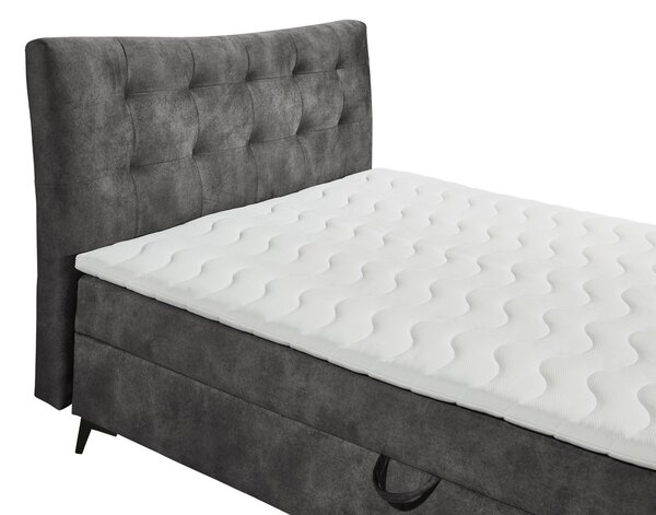 AMERICKÁ POSTEL, 180/200 cm, antracitová MID.YOU - Postele s úložným prostorem, Online Only