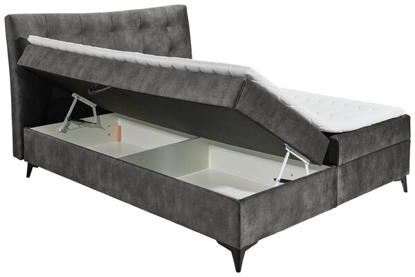 AMERICKÁ POSTEL, 180/200 cm, antracitová MID.YOU - Postele s úložným prostorem, Online Only