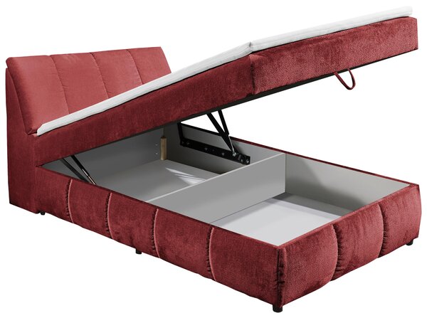 AMERICKÁ POSTEL, 120/200 cm, červená MID.YOU - Postele s úložným prostorem, Online Only