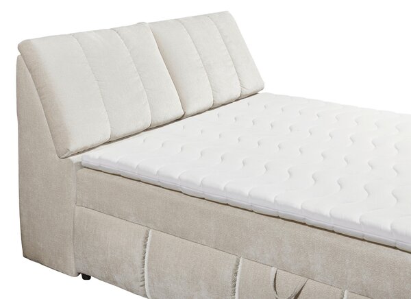 AMERICKÁ POSTEL, 160/200 cm, béžová MID.YOU - Postele s úložným prostorem, Online Only