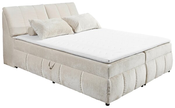 AMERICKÁ POSTEL, 160/200 cm, béžová MID.YOU - Postele s úložným prostorem, Online Only