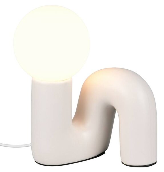 Stolní lampa QUINN bílá/světle šedá
