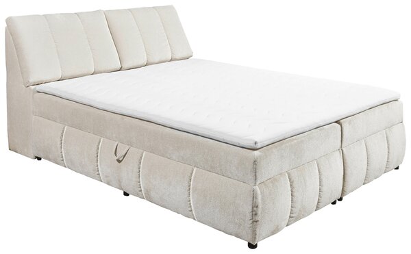 AMERICKÁ POSTEL, 160/200 cm, béžová MID.YOU - Postele s úložným prostorem, Online Only