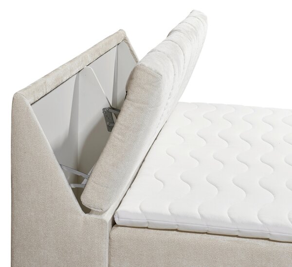 AMERICKÁ POSTEL, 160/200 cm, béžová MID.YOU - Postele s úložným prostorem, Online Only