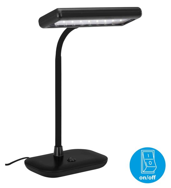BRILONER LED stolní lampa, 44 cm, 7,5 W, černá BRILO 7488-015
