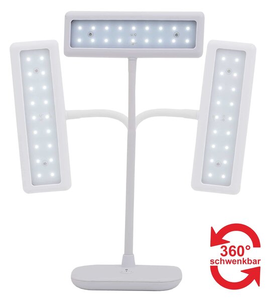 BRILONER LED stolní lampa, 44 cm, 7,5 W, bílé BRILO 7488-016