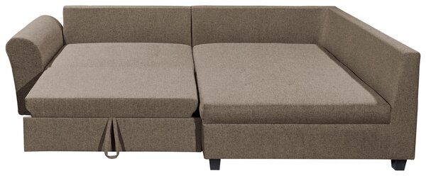ROHOVÁ SEDAČKA, textil, hnědá Livetastic - Sedací soupravy, Online Only