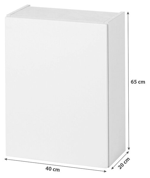 ZÁVĚSNÁ SKŘÍŇKA, bílá, 40/65/20 cm Held - Závěsné skříňky do koupelny, Online Only