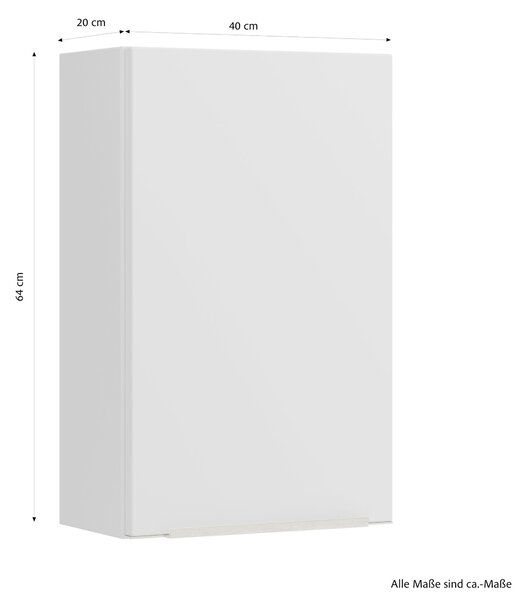ZÁVĚSNÁ SKŘÍŇKA, bílá, 40/64/20 cm Held - Závěsné skříňky do koupelny, Online Only