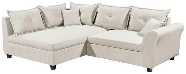 ROHOVÁ SEDAČKA, textil, béžová Livetastic - Sedací soupravy, Online Only