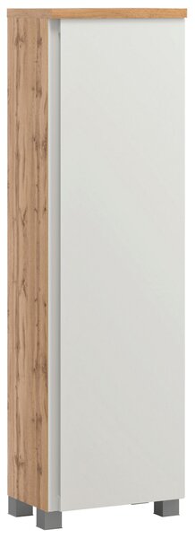 MIDI SKŘÍŇKA, bílá, dub wotan, 40/130/35 cm Held - Úzké skříňky do koupelny, Online Only