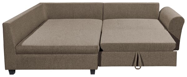 ROHOVÁ SEDAČKA, textil, hnědá Livetastic - Sedací soupravy, Online Only