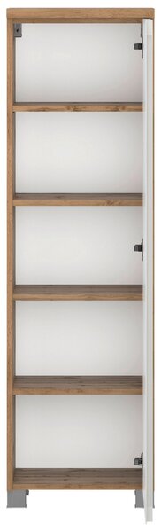 MIDI SKŘÍŇKA, bílá, dub wotan, 40/130/35 cm Held - Úzké skříňky do koupelny, Online Only