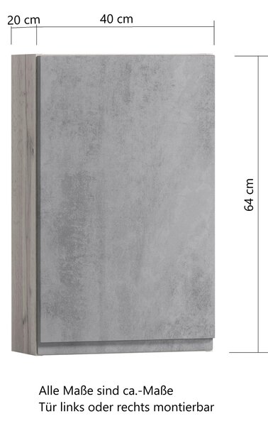 ZÁVĚSNÁ SKŘÍŇKA, 40/64/20 cm Held - Závěsné skříňky, Online Only