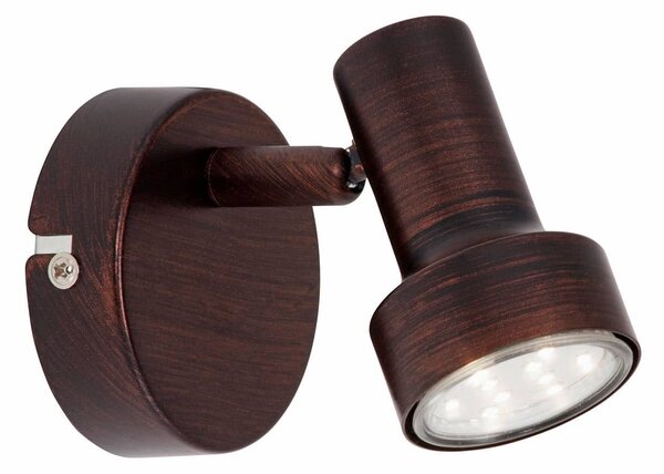 BRI 2843-011 Bodové svítidlo pr. 8 cm 1xGU10 3W 250lm antická měď - BRILONER
