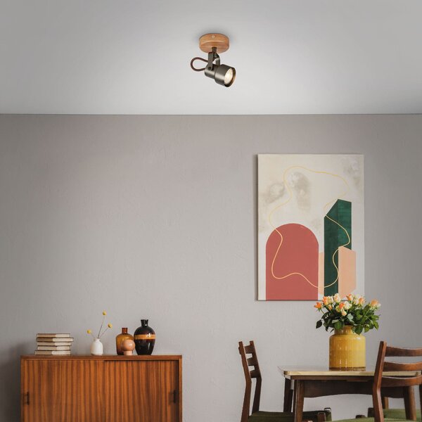 BRILO 2872-015 Bodové svítidlo pr. 9 cm 1xGU10 5W 460lm antická šedá - BRILO