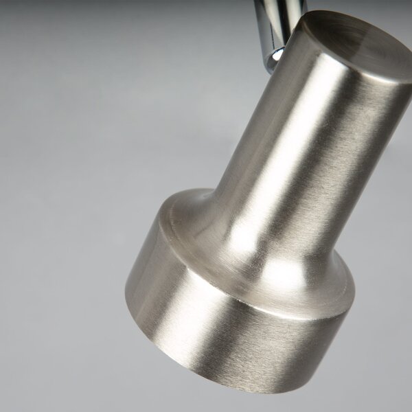 BRI 2843-012 Bodové svítidlo pr. 8 cm 1xGU10 3W 250lm matný nikl - BRILONER