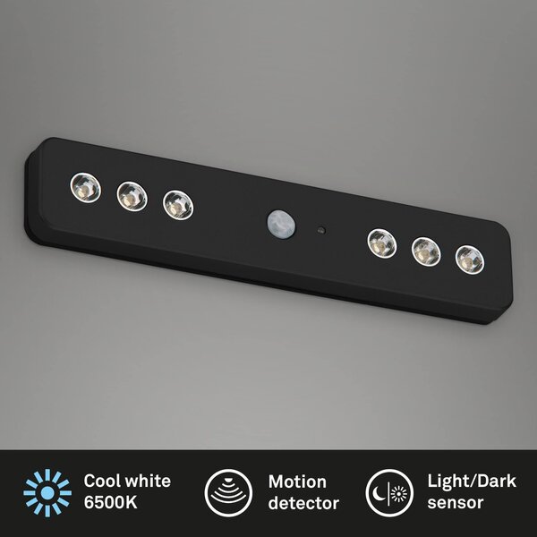 BRI 2268-065 LED Lero Indoor 21 cm 6x0,08W 5lm černá - BRILONER