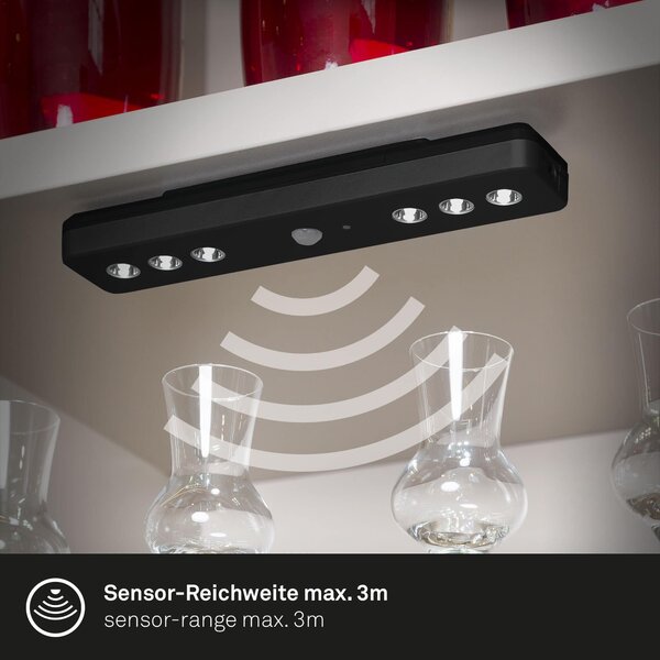 BRI 2268-065 LED Lero Indoor 21 cm 6x0,08W 5lm černá - BRILONER