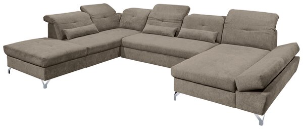 SEDACÍ SOUPRAVA, textil, šedavě hnědá MID.YOU - Rozkládací sedačky, Online Only