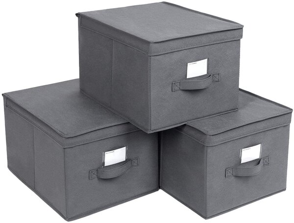 SONGMICS Úložné boxy Mera šedé