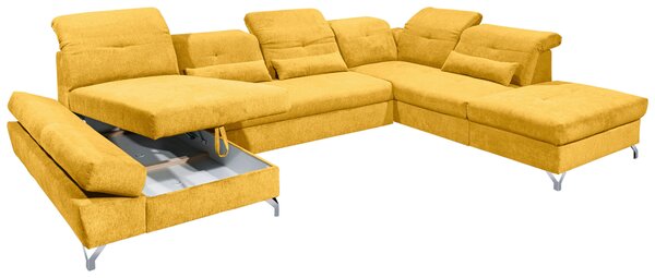 SEDACÍ SOUPRAVA, textil, žlutá MID.YOU - Rozkládací sedačky, Online Only