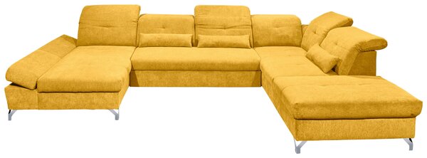 SEDACÍ SOUPRAVA, textil, žlutá MID.YOU - Rozkládací sedačky, Online Only