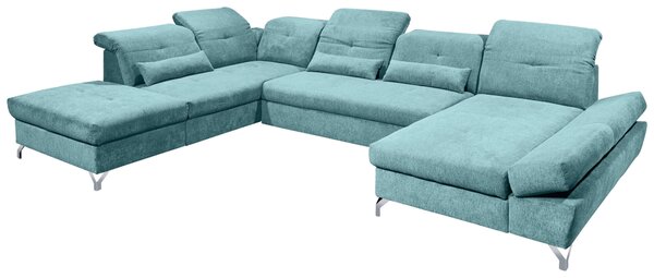 SEDACÍ SOUPRAVA, textil, tyrkysová MID.YOU - Rozkládací sedačky, Online Only