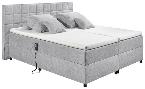 POSTEL BOXSPRING, 180/200 cm, světle šedá MID.YOU - Manželské postele, Online Only