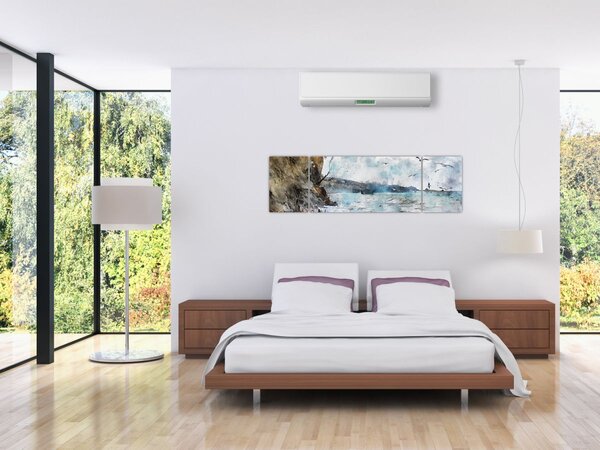Obraz - Útes, akvarel (170x50 cm)