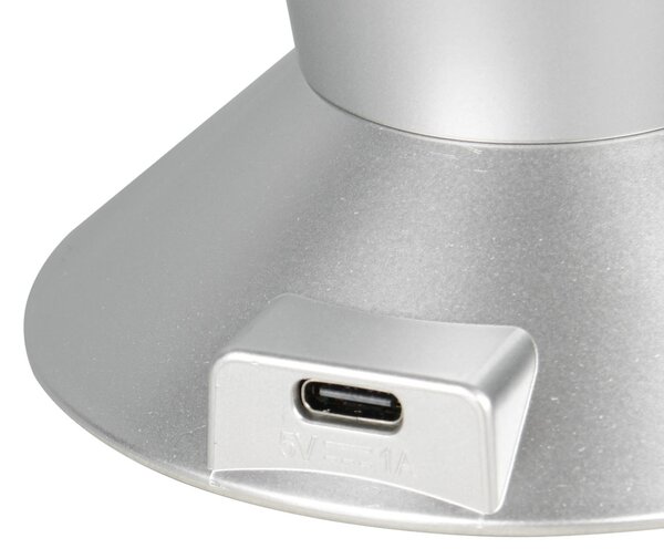 Stolní lampa FAME stříbrná