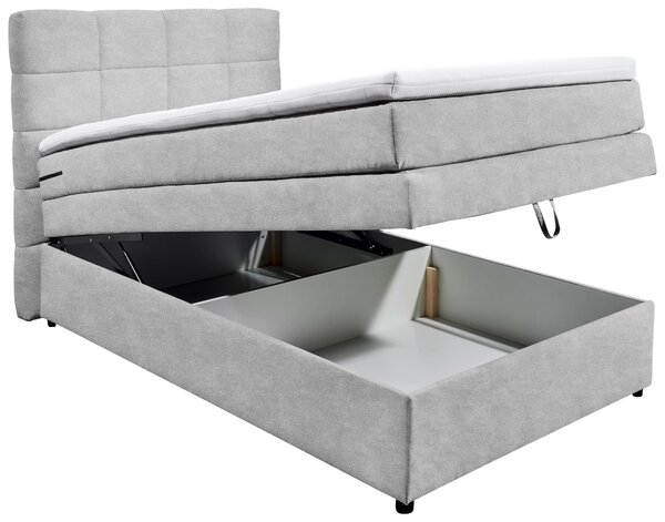 POSTEL BOXSPRING, 120/200 cm, barvy stříbra MID.YOU - Postele s úložným prostorem, Online Only