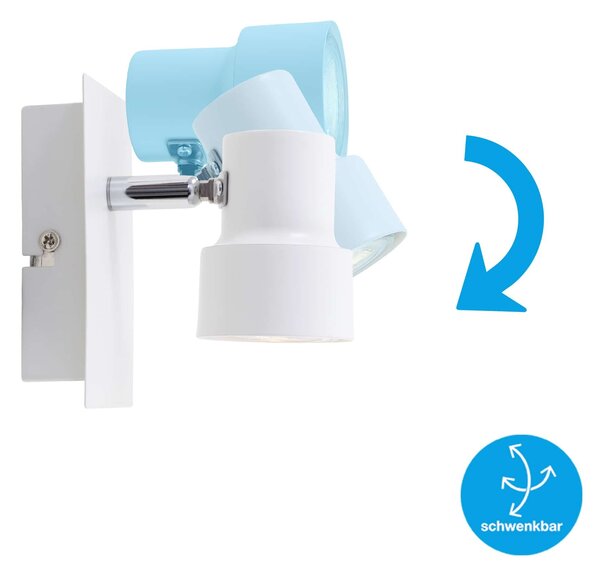 BRI 2861-016 Bodové svítidlo 12 cm 1xGU10 5W 460lm bílé - BRILONER