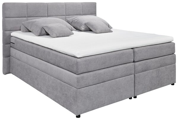 POSTEL BOXSPRING, 180/200 cm, světle šedá MID.YOU - Postele s úložným prostorem, Online Only