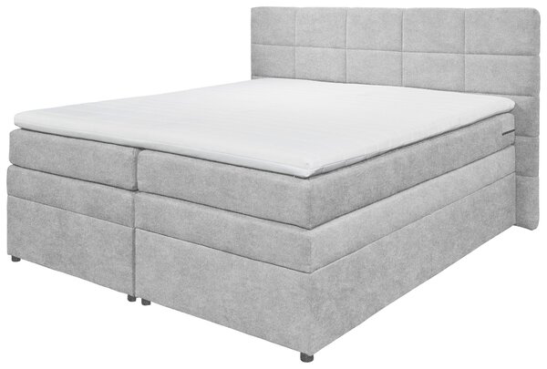 POSTEL BOXSPRING, 180/200 cm, barvy stříbra MID.YOU - Postele s úložným prostorem, Online Only