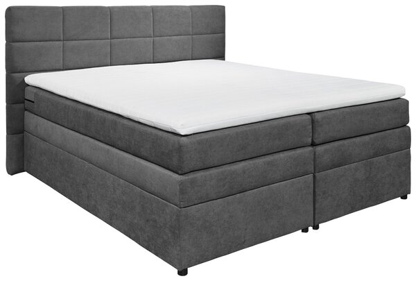 POSTEL BOXSPRING, 180/200 cm, jílová barva MID.YOU - Postele s úložným prostorem, Online Only