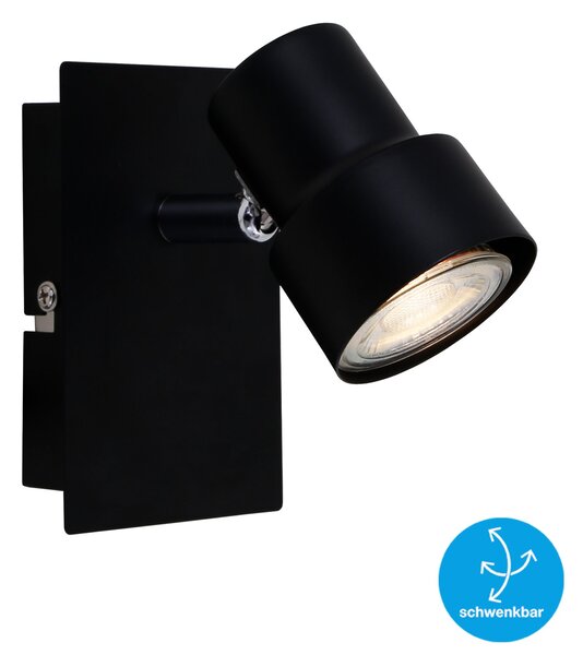 BRI 2861-015 Bodové svítidlo 12 cm 1xGU10 5W 460lm černá - BRILONER